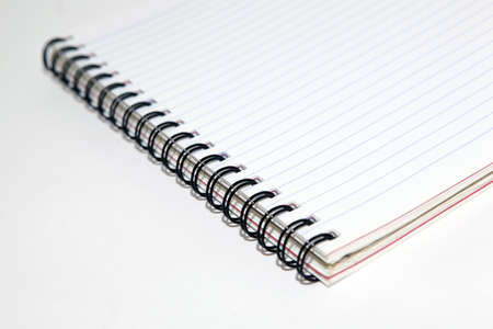 business objects closeup detail of spiral notepad with copyspaceの写真素材