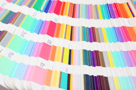 detail from pantone color scale lithography and printing industryの写真素材
