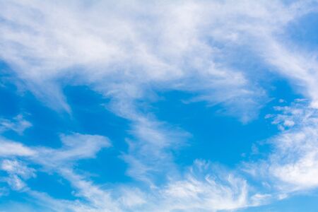 sky cloud on air and blue sky or texture backgroundの写真素材