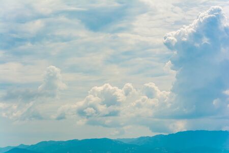 Clouds in the sky . travel and holidayの写真素材