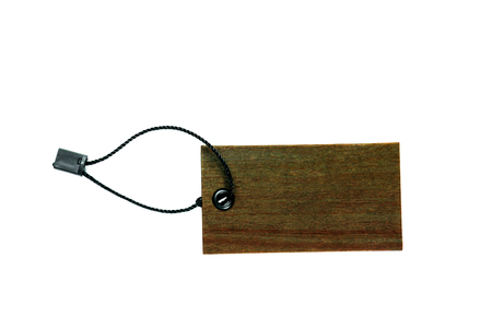 price tag clothing isolate on white backgroundの写真素材