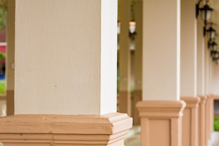 Poles mortar color daytimeの写真素材