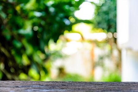 old wood table and abstract background