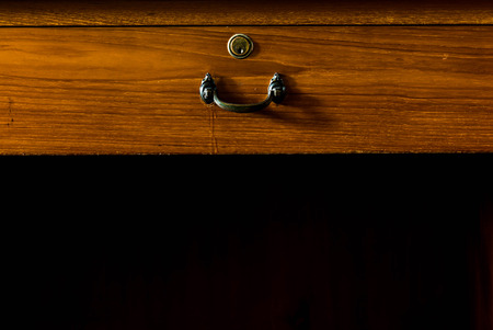 Drawer wooden desk to workの写真素材