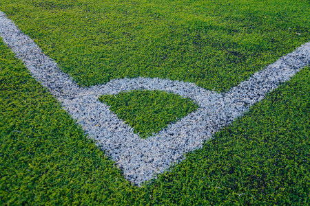 football in the practice field at thailandの写真素材