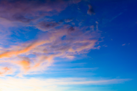 sky and clouds of heaven With sunset and colorful after rainの写真素材