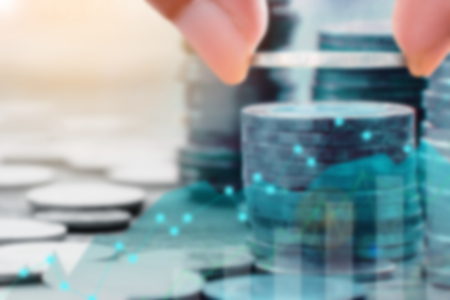 Finance and Investment concept.Money management and Financial chart.blur focus