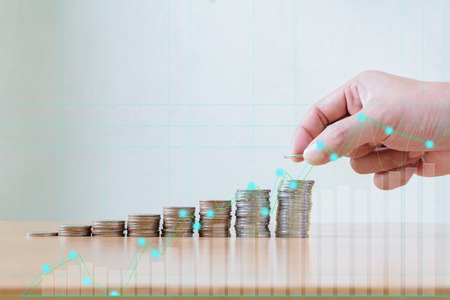 Finance and Investment concept.Money management and Financial chart