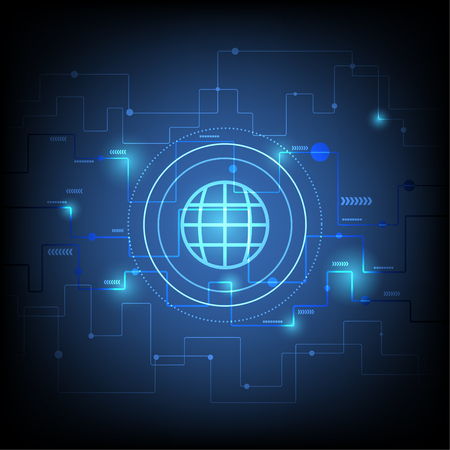 technology abstract and background networkのイラスト素材