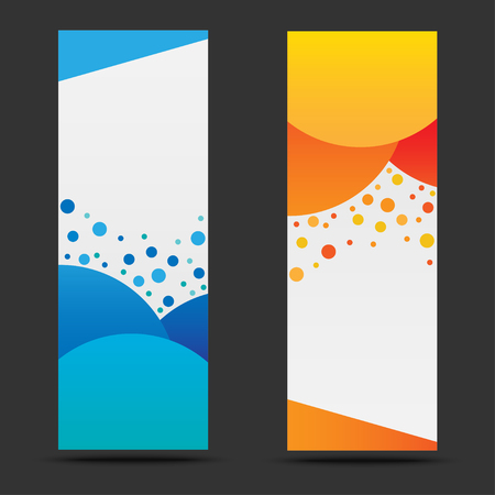 set banner template web with vector designのイラスト素材