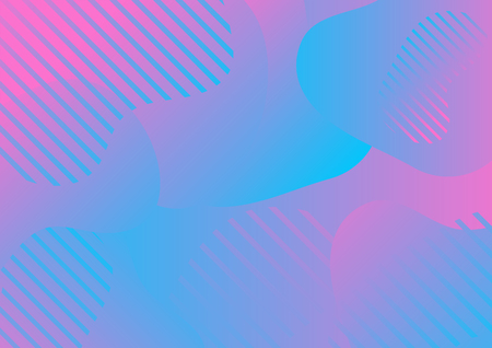 minimal abstract geometric with colorful background vector designのイラスト素材