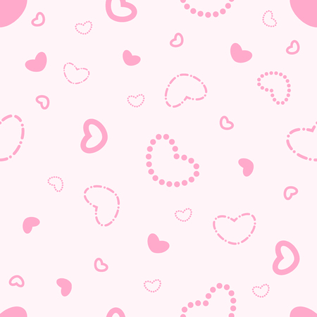 Heart pattern seamless background and holiday valentine day with vector designのイラスト素材