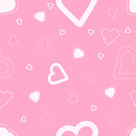 Heart pattern seamless background and holiday valentine day with vector designのイラスト素材