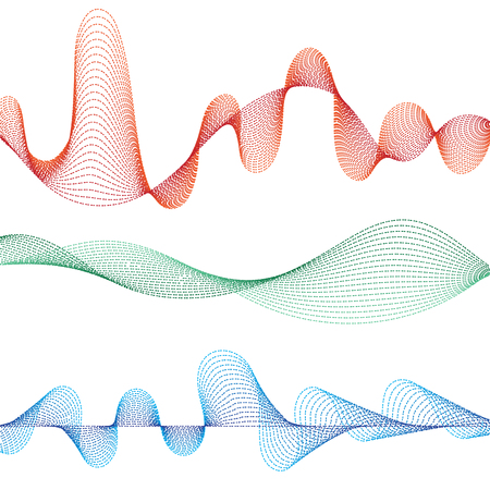 line soundwave abstract background with voice music technologyのイラスト素材