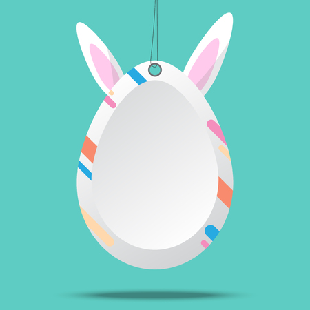 easter day ornamental eggs on important days. vector designのイラスト素材