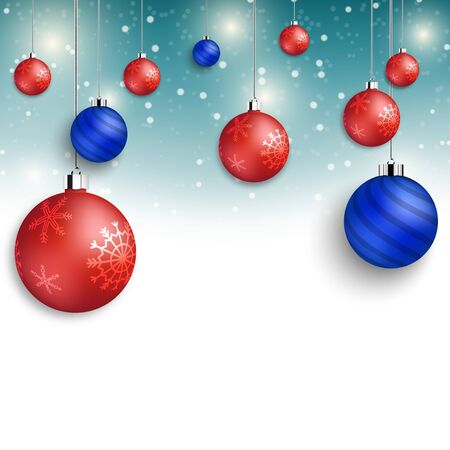 Winter Christmas season with holiday decorations.  space copy text and vector designのイラスト素材