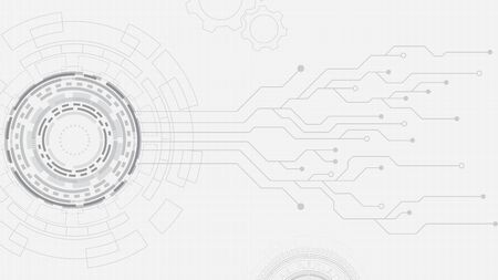 Circuit technology background with hi-tech digital data connection system and computer electronic desingのイラスト素材