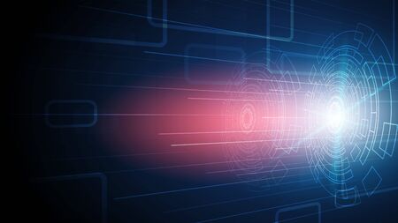 Circuit technology background with hi-tech digital data connection system and computer electronic desingのイラスト素材