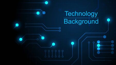 Circuit technology background with hi-tech digital data connection system and computer electronicのイラスト素材