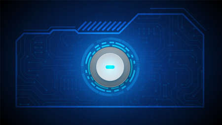 Circuit technology background with hi-tech digital data connection system and computer electronicのイラスト素材