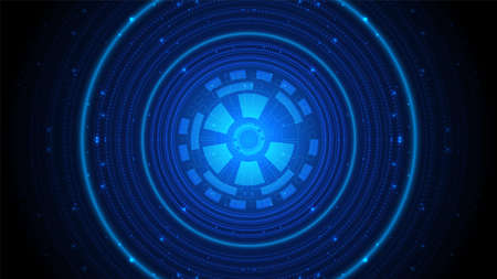 Circuit technology background with hi-tech digital data connection system and computer electronic