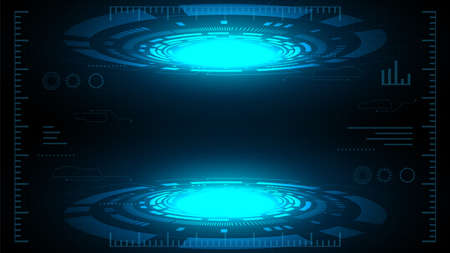 Circuit technology background with hi-tech digital data connection system and computer electronicのイラスト素材