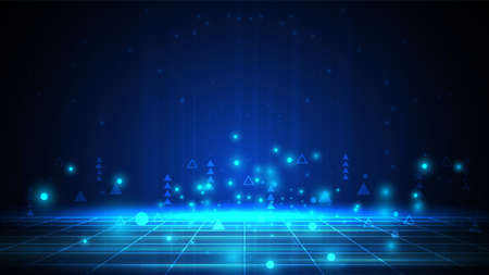 Circuit technology background with hi-tech digital data connection system and computer electronicのイラスト素材
