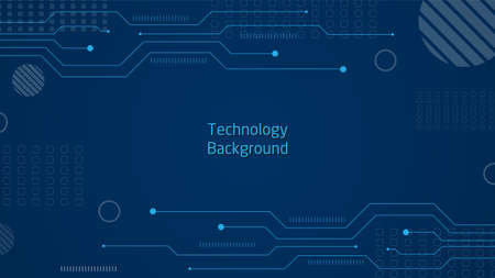 Circuit technology background with hi-tech digital data connection system and computer electronic designのイラスト素材