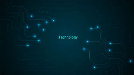 Circuit technology background with hi-tech digital data connection system and computer electronic designのイラスト素材