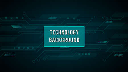 Circuit technology background with hi-tech digital data connection system and computer electronic...
