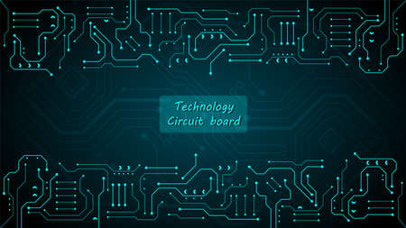 Circuit technology background with hi-tech digital data connection system and computer electronic designのイラスト素材