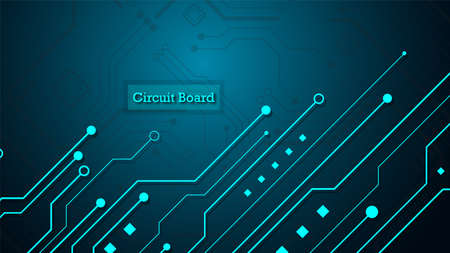 Circuit technology background with hi-tech digital data connection system and computer electronic designのイラスト素材