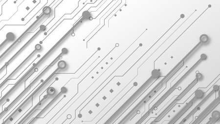 Circuit technology background with hi-tech digital data connection system and computer electronic designのイラスト素材