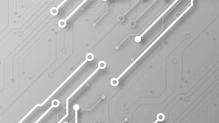 Circuit technology background with hi-tech digital data connection system and computer electronic designのイラスト素材