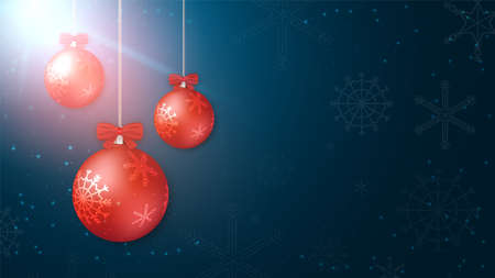 Merry christmas festival background holiday. Xmas decorations seasonのイラスト素材