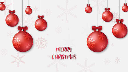 Merry christmas festival background holiday. Xmas decorations seasonのイラスト素材