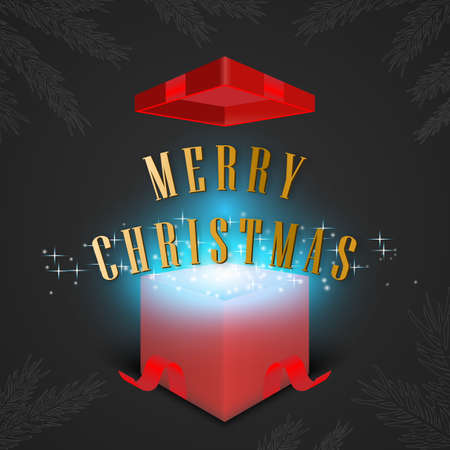 Merry christmas festival background holiday. Xmas decorations seasonのイラスト素材