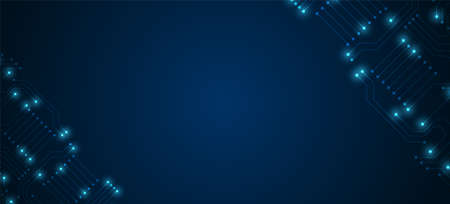 Circuit technology background with hi-tech digital data connection system and computer electronic designのイラスト素材