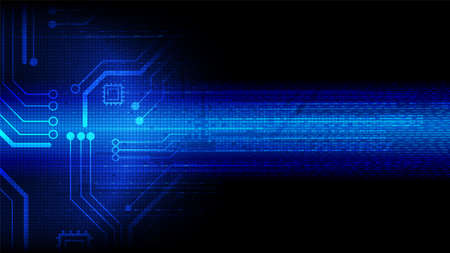 Circuit technology background with hi-tech digital data connection system and computer electronic designのイラスト素材