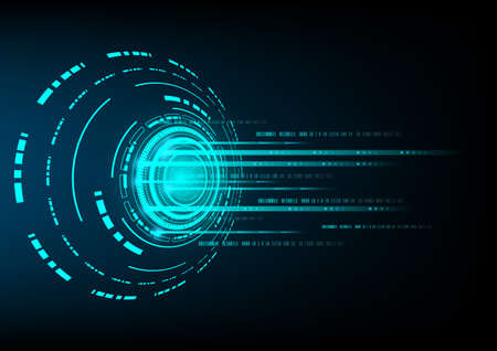 Circuit technology background with hi-tech digital data connection system and computer electronic...