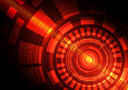 Circuit technology background with hi-tech digital data connection system and computer electronic designのイラスト素材