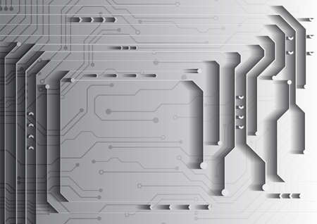 Circuit technology background with hi-tech digital data connection system and computer electronic designのイラスト素材