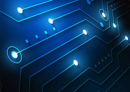 Circuit technology background with hi-tech digital data connection system and computer electronic designのイラスト素材
