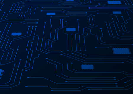 Circuit technology background with hi-tech digital data connection system and computer electronic designのイラスト素材