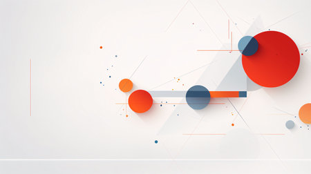 abstract background,geometric template vector graphic,white background generative aiの素材