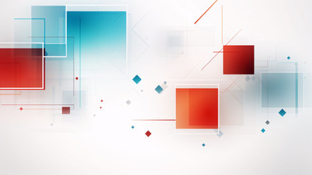 abstract background,geometric template vector graphic,white background generative aiの素材
