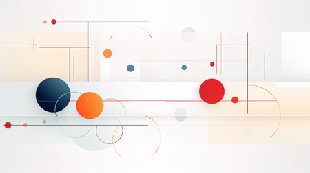 abstract background,geometric template vector graphic,white background generative aiの素材