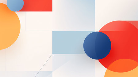 abstract background,geometric template vector graphic,white background generative aiの素材