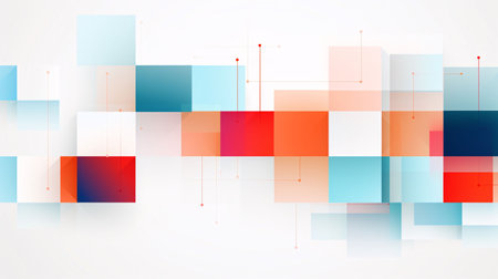 abstract background,geometric template vector graphic,white background generative aiの素材
