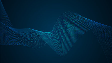 line geometric abstract Curves twisted into wavesのイラスト素材